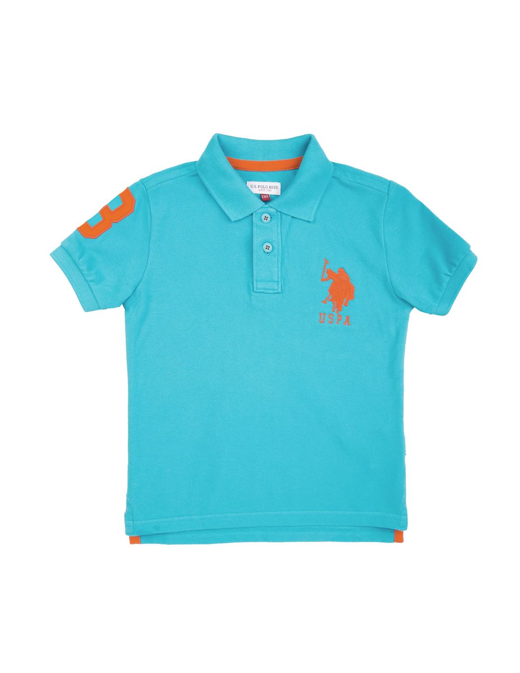 U.S. Polo Assn. Boys Solid Cotton Pique Polo Shirt